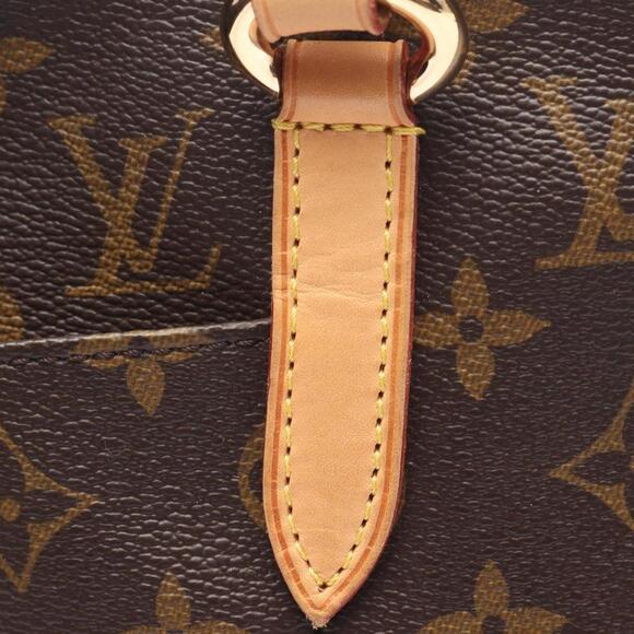 LOUIS VUITTON Brown Monogram Leather Tote Bag - Picture 12 of 13